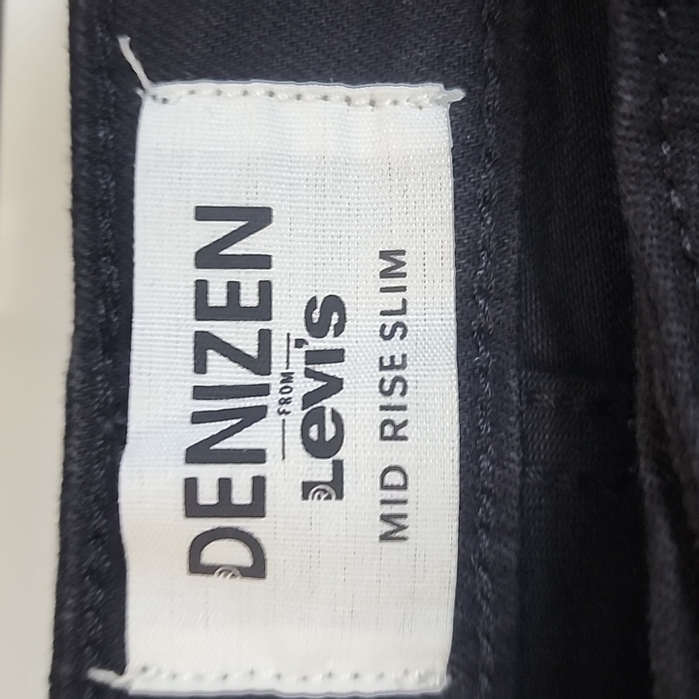 BLACK LEVI'S MID RISE SLIM - Picture 2 of 7